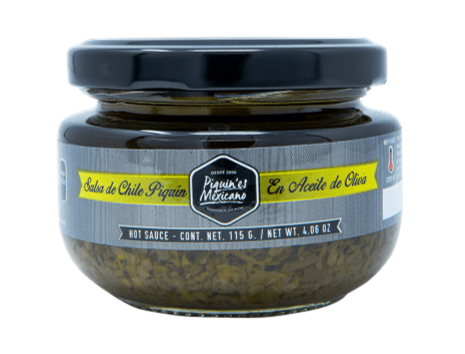 Salsa de Chile Piquín en aceite de Oliva